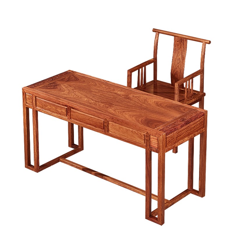 红木书桌刺猬紫檀学生写字台花梨木中式画案实木书画桌家用书法桌