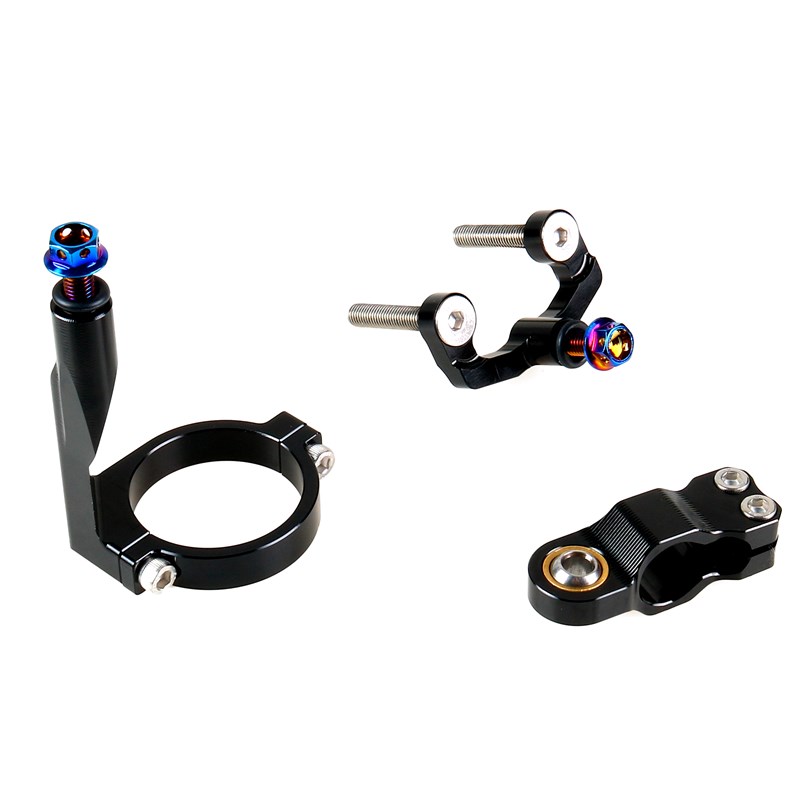 适用于阿普利亚R0 改装欧林斯海魄上装钛尺支架平衡杆方向阻尼