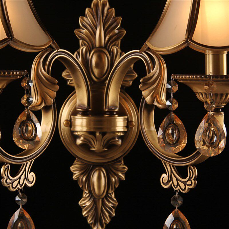 奥灯头欧式水晶壁灯地中海过道玄关阳台走廊墙灯床头壁灯25