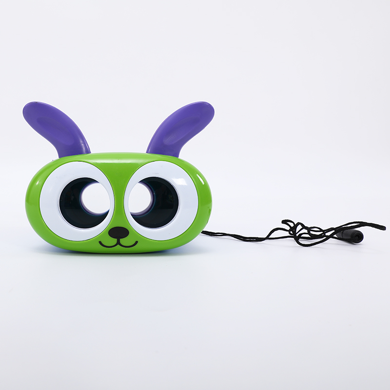 兔子双筒望远镜科普儿童科学实验探索教玩具兔耳朵2倍放大望远镜