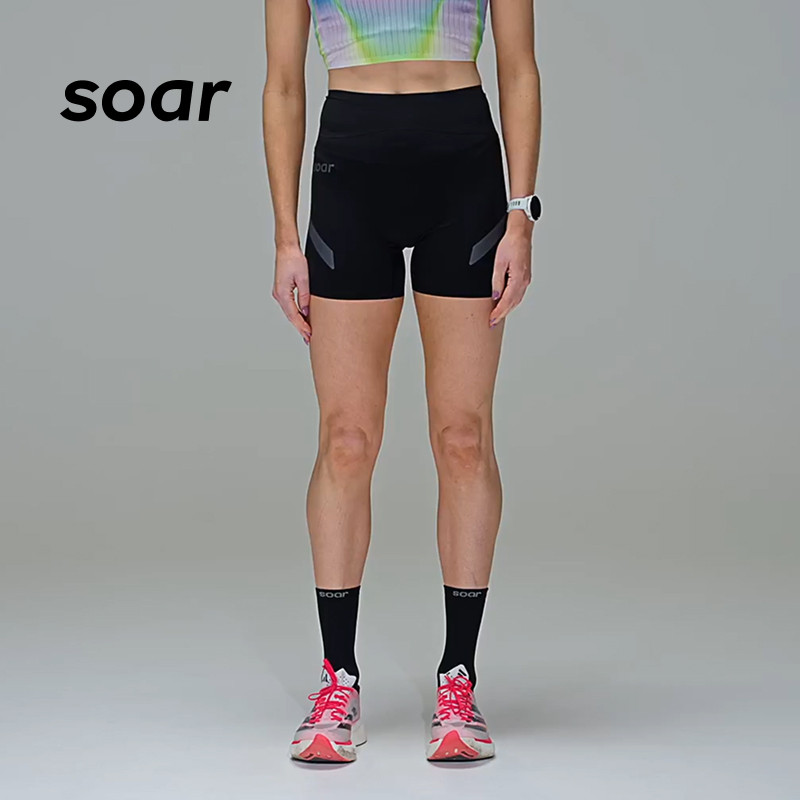 SOAR X RACE竞速系列女子专业马拉松竞赛轻量弹力紧身短裤SS5W