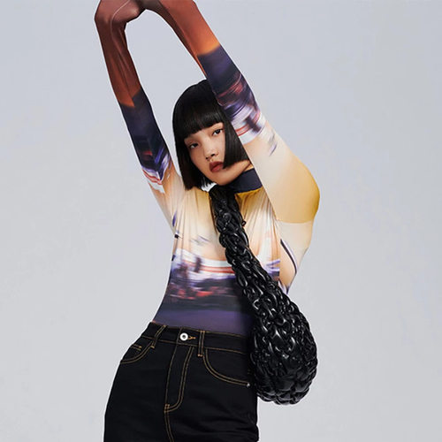 L547联名主题纹样连体衣