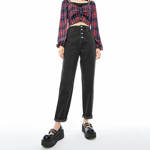 款 正品 直筒锥形牛仔裤 一线品牌 剪牌青仓L476 鸟撤柜女装 四季