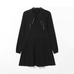 剪牌清仓L581 正品 透气休闲针织连衣裙鸟撤柜女装 一线品牌