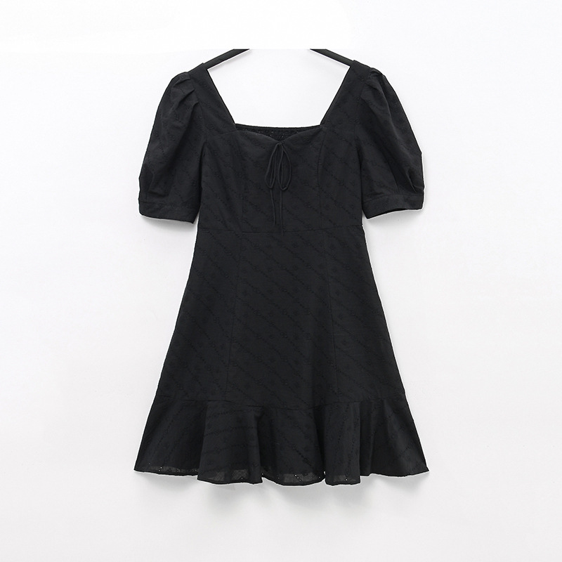 透气凉爽刺绣连衣裙 鸟撤柜女装 一线品牌 尾货正品剪牌青仓Z443