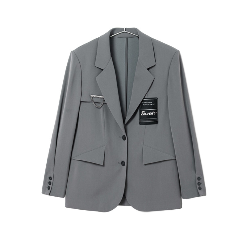 单层透气休闲单西上衣西装外套女