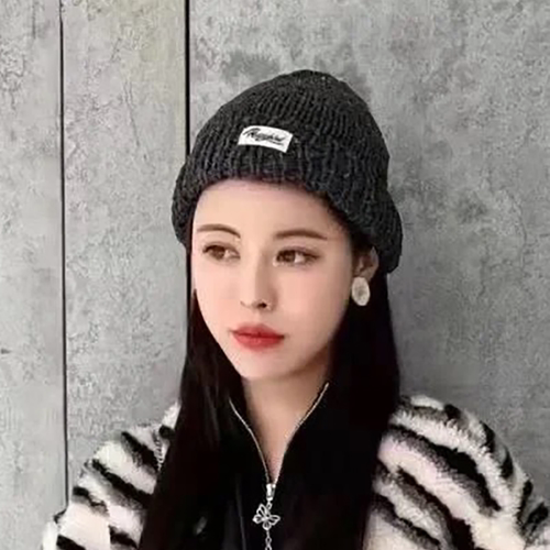 鸟撤柜剪牌男女情侣款时尚针织帽