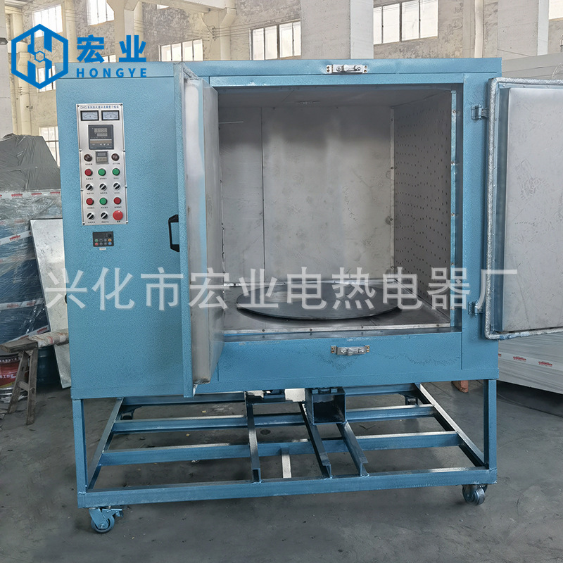 旋转托盘式烘箱 精密转盘式烘干箱 四氟烧结转速可调式转盘烘烤箱