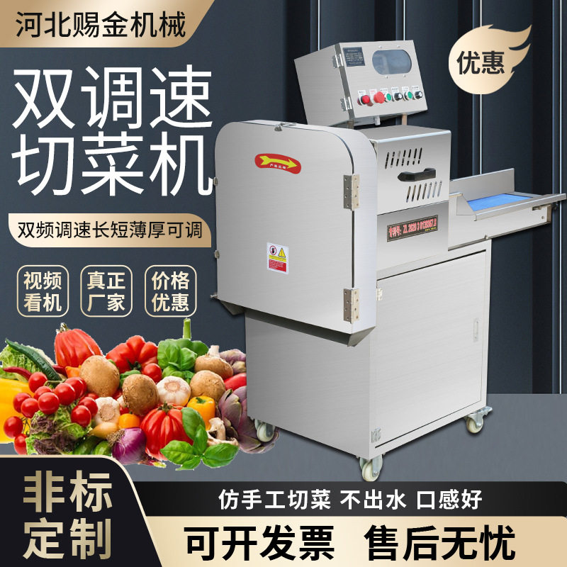 厂家定制60型80型全自动切菜机商用小型不锈钢蔬菜切丁切丝切段机