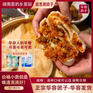 团思湘家乡特色小吃正宗湖南华容团子香干胡萝卜腊肉糯米团子