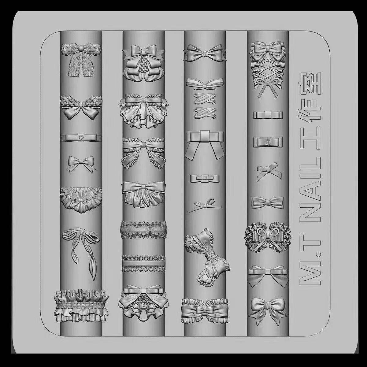 thumbnail for Leaf M.T small element nail art silicone mold for DIY nail decoration high permeability silicone mold boutique replacement