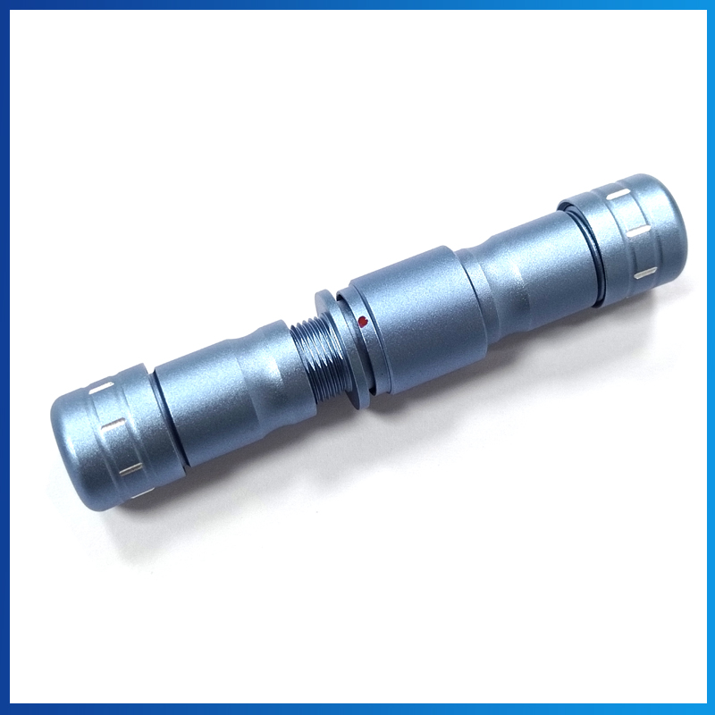 炫彩航空插头SF10-4芯七彩色金色黑色推拉自锁 DIY机械键盘线配件