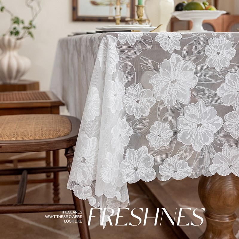202新款蕾丝桌布茶几高级感法式影棚氛围感桌子盖布摆摊布卖饰品