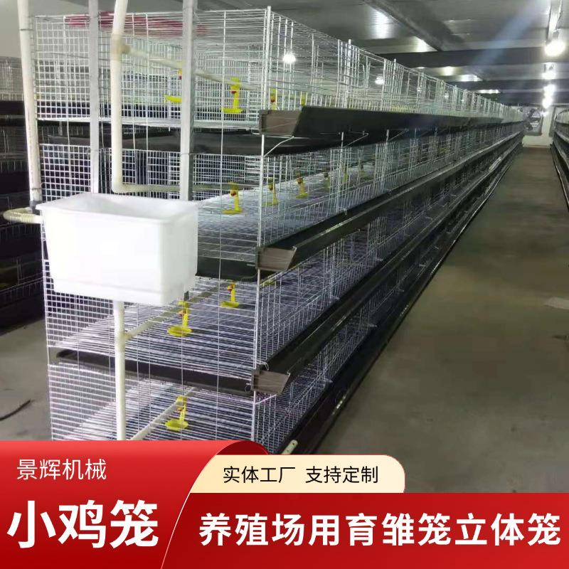 养鸡场立式育雏笼厂家养殖育雏苗H型4层立体式鸡笼小鸡育雏笼
