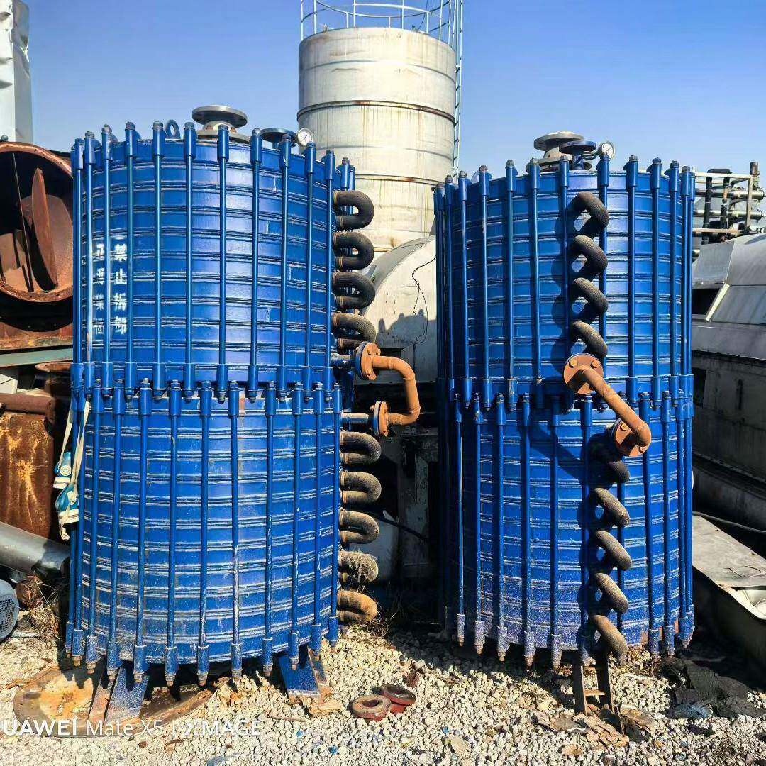 供应二手平方搪瓷片冷凝器二手搪玻璃碟片式冷凝器搪瓷换热器