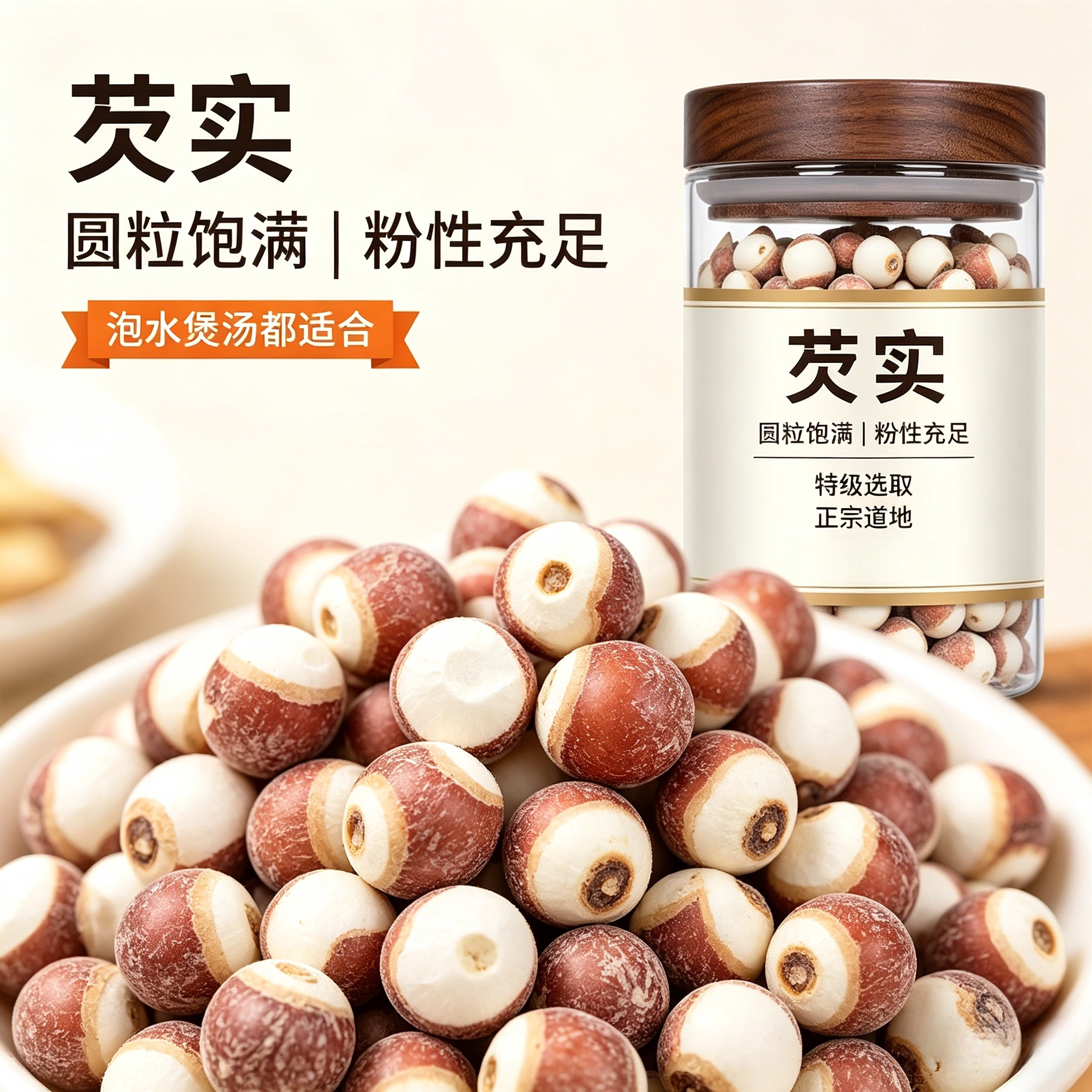 芡实干货500g特级中药材旗舰店正品新鲜优质大广东肇庆鸡头米批发