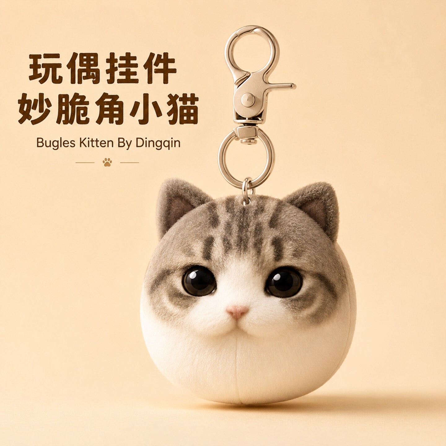 【官方正品】妙脆角小猫玩偶挂件图片
