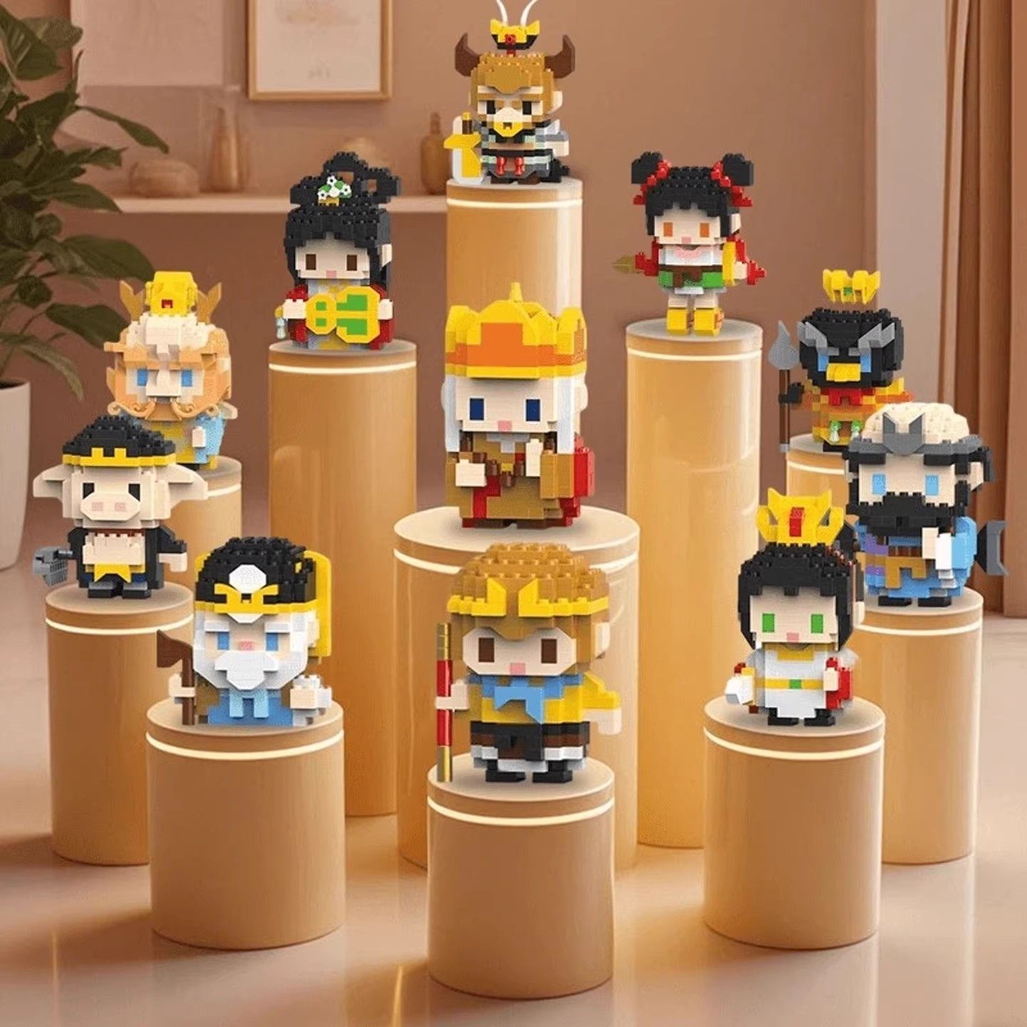 西游记积木小颗粒儿童益智力拼装孙悟空人仔模型玩具男孩拼图礼物,玩具/童车/益智/积木/模型,普通塑料积木,淘宝优惠券,粉丝福利购,淘宝优惠卷