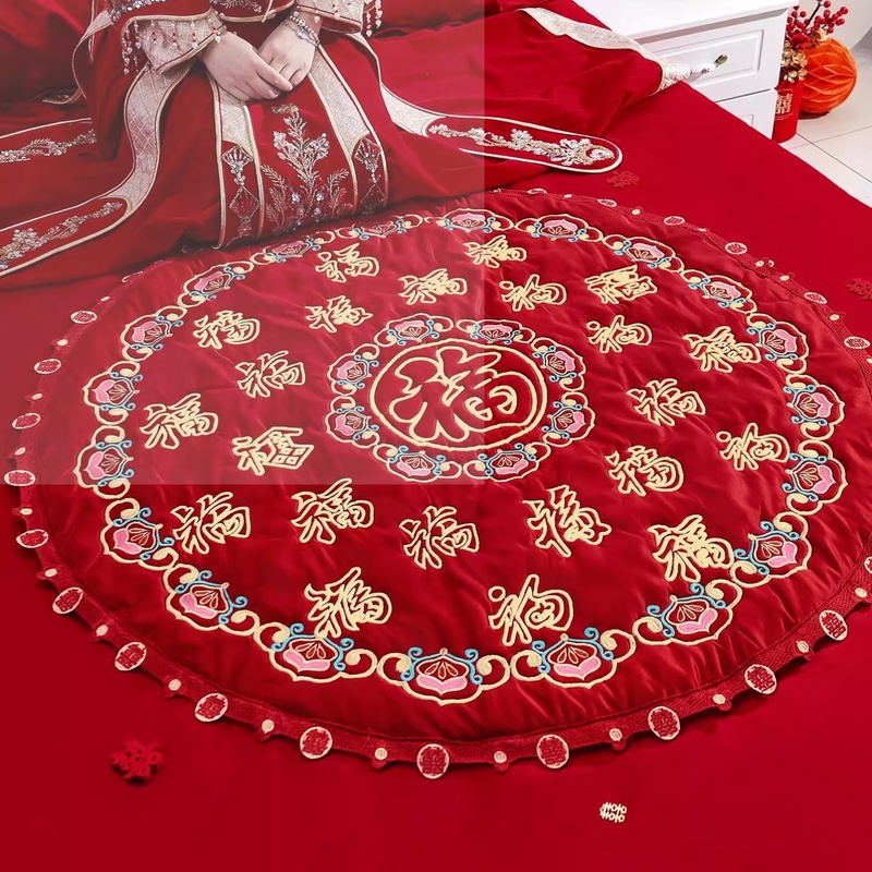 跪垫结婚用的坐福垫女