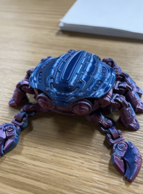 超好玩的3D打印赛博机甲螃蟹
