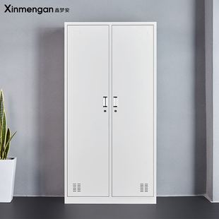 二门员工更衣柜铁皮柜鞋柜换衣柜储物柜健身房存包柜职员钢制宿舍