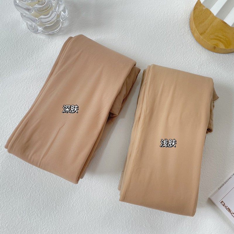 加绒光腿神器女春秋冬自然裸感肉色打底裤双层加厚肤色丝袜连裤袜