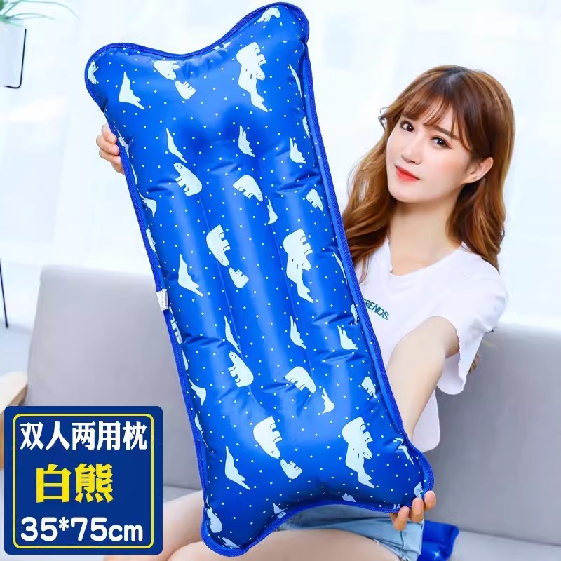 冰枕头注水夏季降温灌水枕头成人学生冰凉枕水袋冰垫午睡凝胶枕头