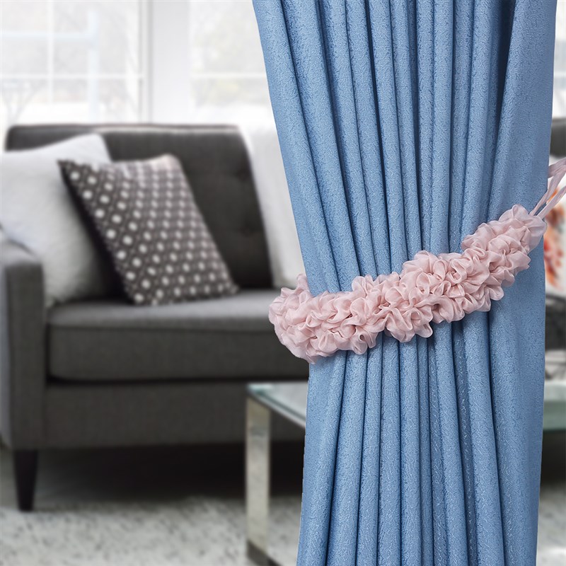 法式浪漫窗帘装饰绑绳窗帘扣绑带家装家居一对装绑带花边弹力松紧
