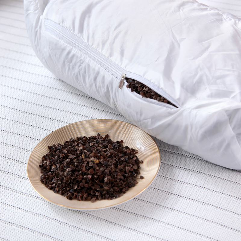 传统虎头枕老粗布枕套单人荞麦皮硬枕芯儿童护颈椎助睡眠枕头