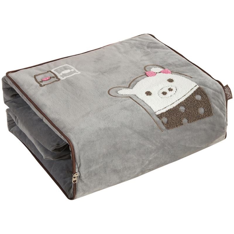 抱枕被子两用毯小枕头珊瑚绒车上汽车二合一高档车载车内折叠四季