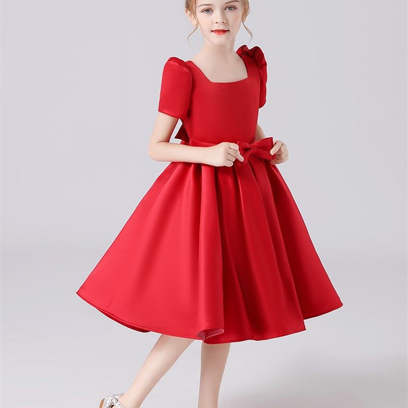 2021新款儿童锻面婚纱公主裙高定女童走秀主持人钢琴表演出晚礼服,童装/婴儿装/亲子装,儿童礼服,淘宝优惠券,粉丝福利购,淘宝优惠卷