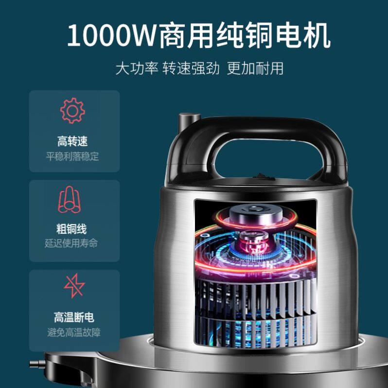 6升商用大容量绞肉机多功能家用10升打肉馅绞蒜机辣椒搅拌料理机