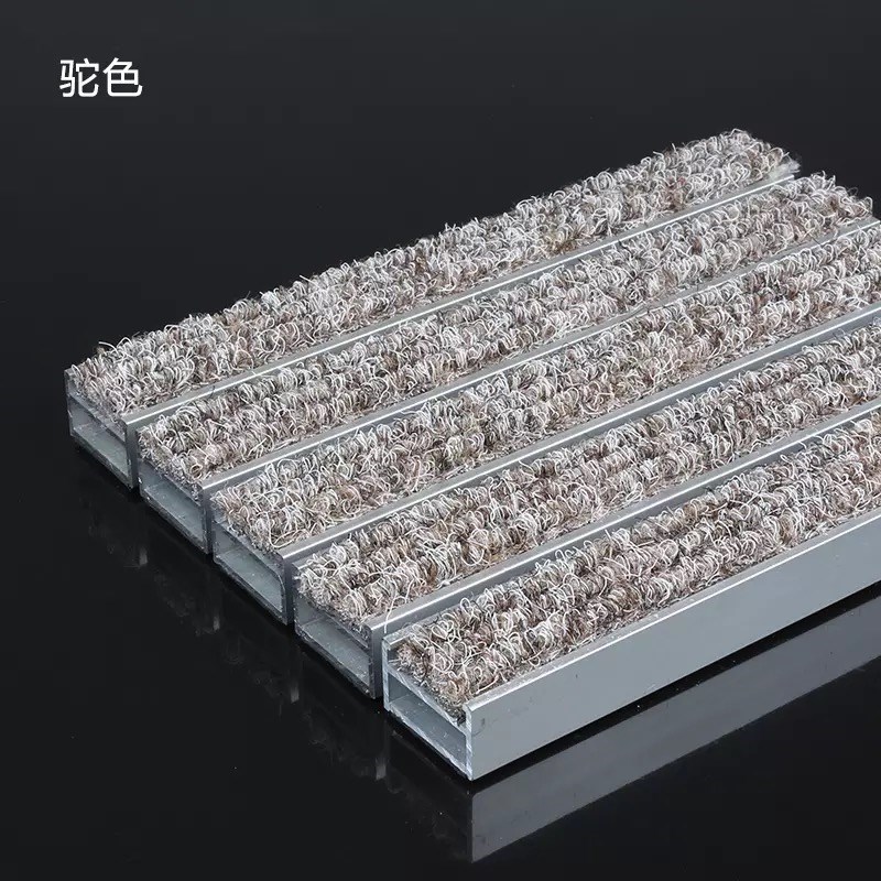 定做地毯商用防尘门厅铝合金地垫嵌入式除尘蹭脚垫商场门口刮泥垫