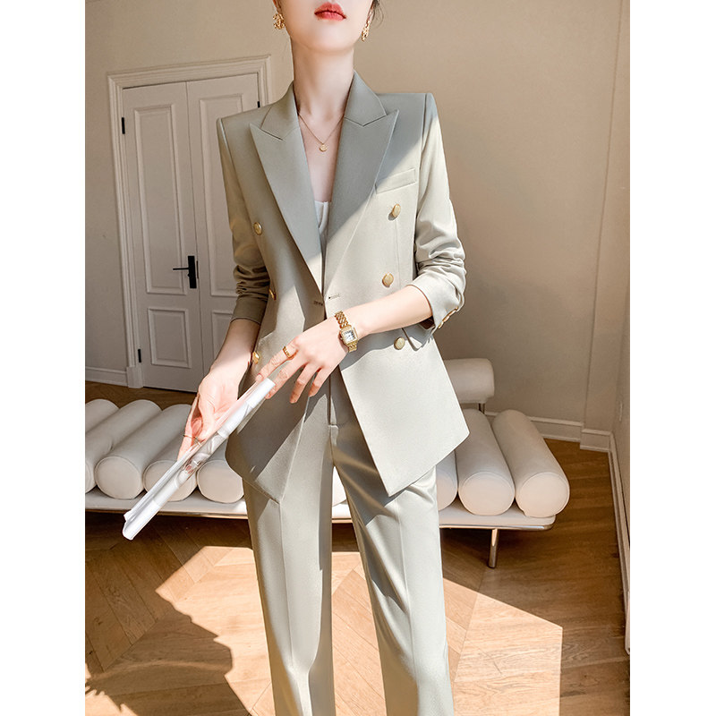 休闲西装套装女高级感小个子职业正装气质春秋高端工作服西服外套