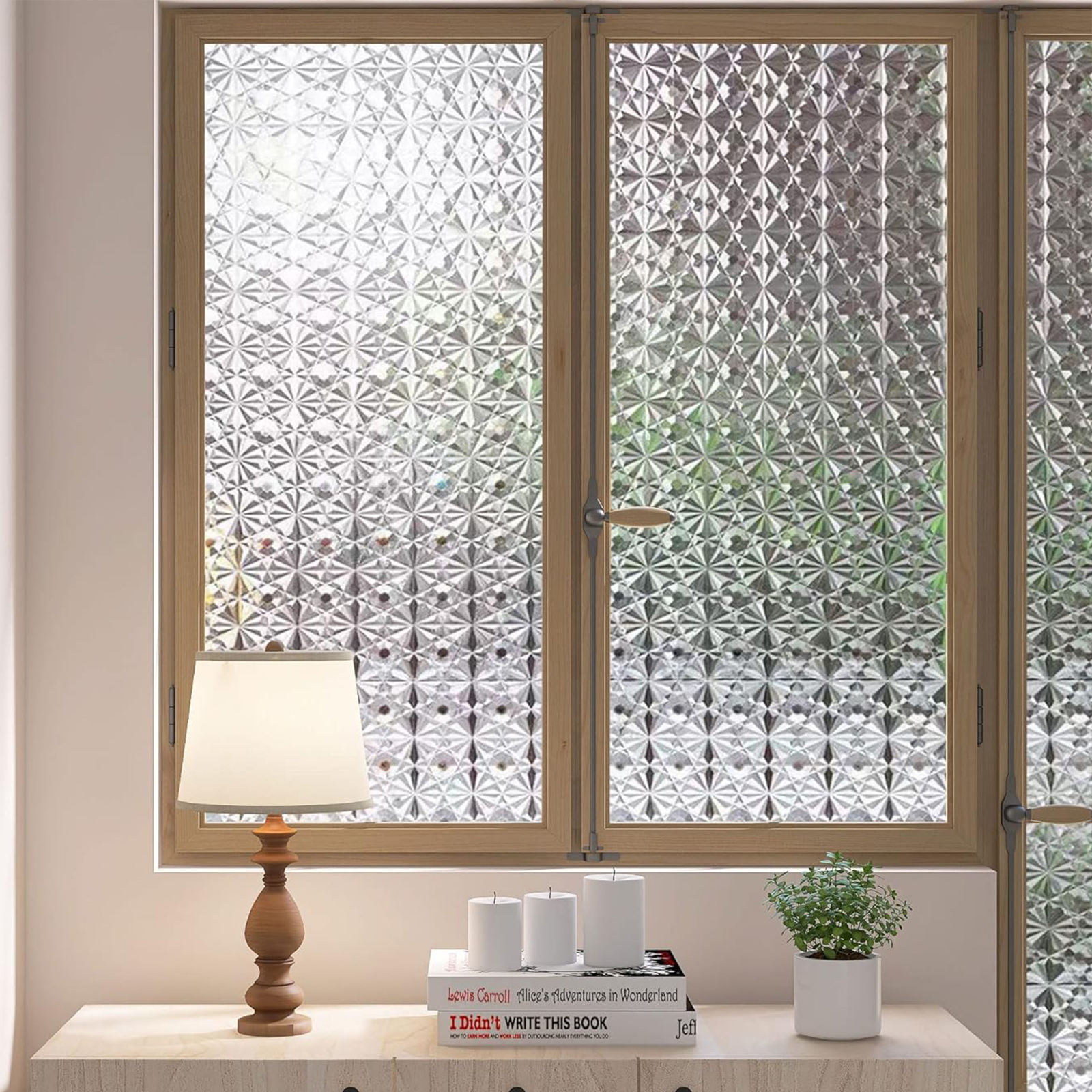 复古窗户贴纸防走光透光不透明卫生间磨砂玻璃贴膜防偷窥玻璃贴纸