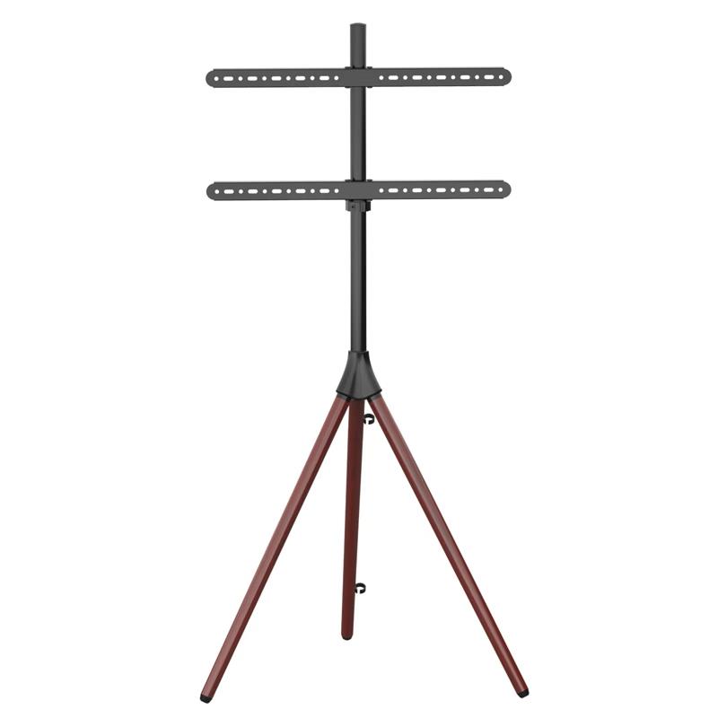 32 40 65 70英寸电视机移动落地支架实木艺术木质三脚旋转家用