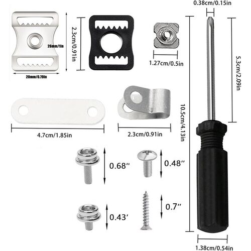57足球 冰球 棒球 垒球头盔螺丝螺母下巴扣 面罩 护目镜修理包