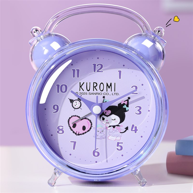 库洛米小闹钟儿童女孩学生专用起床神器2025新款迷你桌面时钟学习
