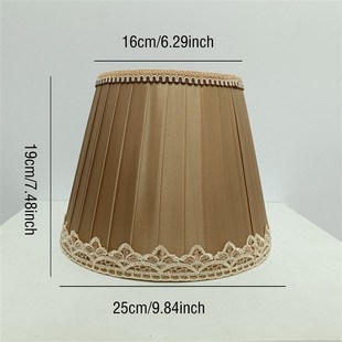 欧式复古布艺灯罩台灯落地灯罩配件手工吊珠流苏拉布多种造型灯罩