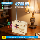 小学生手工科学实验收音机小制作DIY科学教具3D立体思维STEAM教育