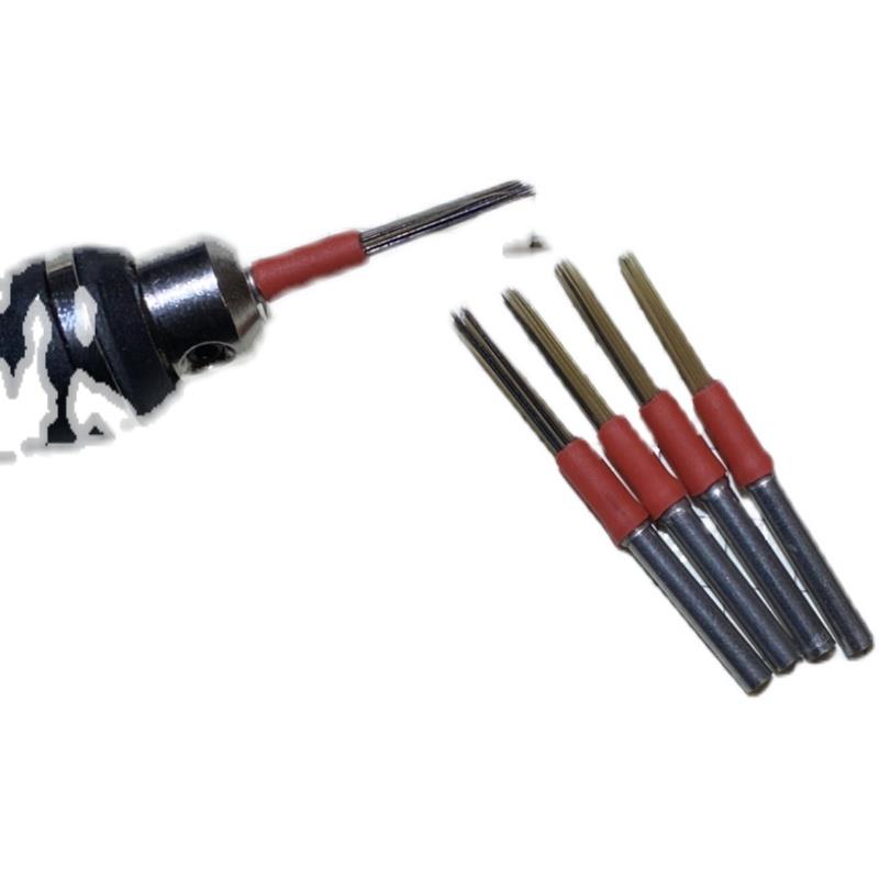 新品碳灰硼刷头 文玩核桃缝隙清理 电动刷头橄榄核 桃核清理