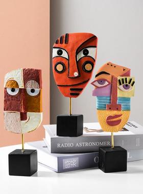 创意ins风抽象人物艺术感摆件客厅电视柜酒柜高档现代家居装饰品