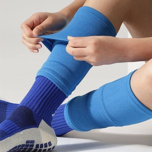 足球护腿板袜套插板护小腿固定套专业护具儿童成人护胫长筒防滑袜