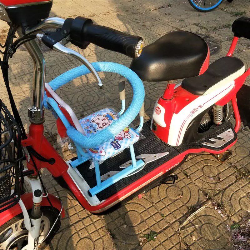 电动电瓶车加装儿童座椅 前置婴幼儿通用折叠安全座椅宝宝凳子