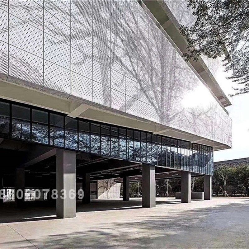 铝板冲孔铝单板定制拉网板冲孔板造型雕刻镂空异形包柱孔幕墙吊顶