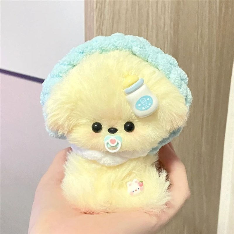 石瑞珊瑚丝绒扭棒小狗手工DIY材料包全套儿童玩具娃娃成品库存