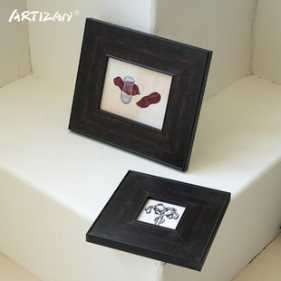 可定制尺寸复古实木画框装裱空相框中古法式油画外框挂墙免组装