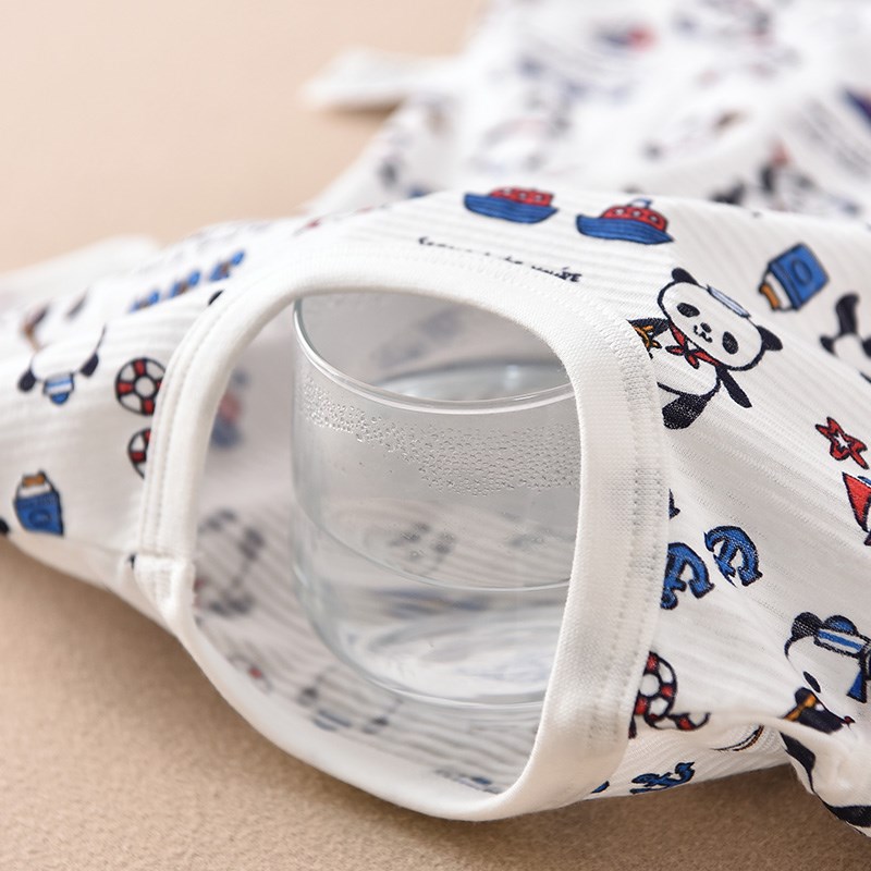 夏季透气儿童短袖套装薄款男女宝宝5分裤家居服中小童睡衣纯棉A类