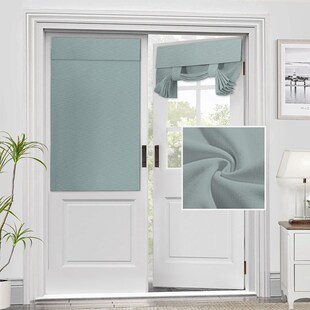 防晒玻璃门窗遮挡帘成品窗隔热遮光客厅家居书房素色黏贴法式门帘