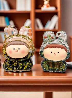 巨无霸莉莉丝李四夜光流沙可爱风治愈系小摆件送孩子生日礼物